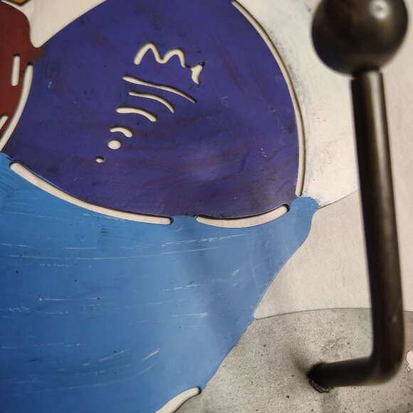 Baseball Wall Hook Rack Metal Baseball Glove Bat Helmet Decor Boys Room 4 Hooks - Picture 8 of 16